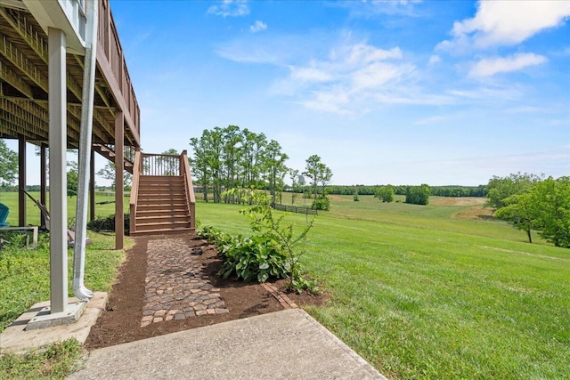 553 White Oak Rd, Stamping Ground, KY 40379 - view of green lawn featuring stairway