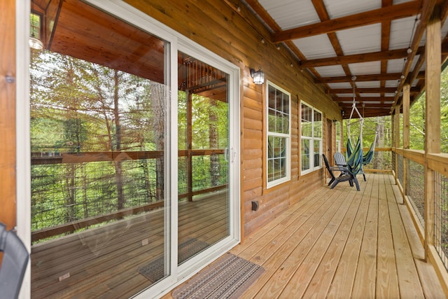 222 Muir Rd, Rogers, KY 41365 - view of wooden deck