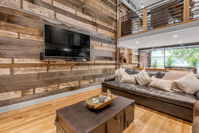 517 W Main St, Lexington, KY 40507 - living area featuring wood walls and wood finished floors