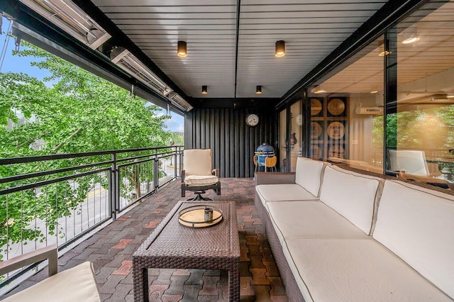 517 W Main St, Lexington, KY 40507 - view of patio with a balcony and an outdoor living space