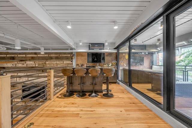 517 W Main St, Lexington, KY 40507 - indoor bar with track lighting and light wood-style flooring