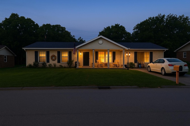 400 Verna Dr, Winchester, KY 40391 - single story home featuring a porch, a front lawn, and brick siding
