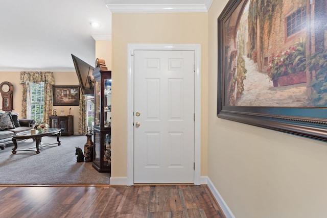 6A Charleston Greene, Danville, KY 40422 - entryway featuring ornamental molding, wood finished floors, and baseboards