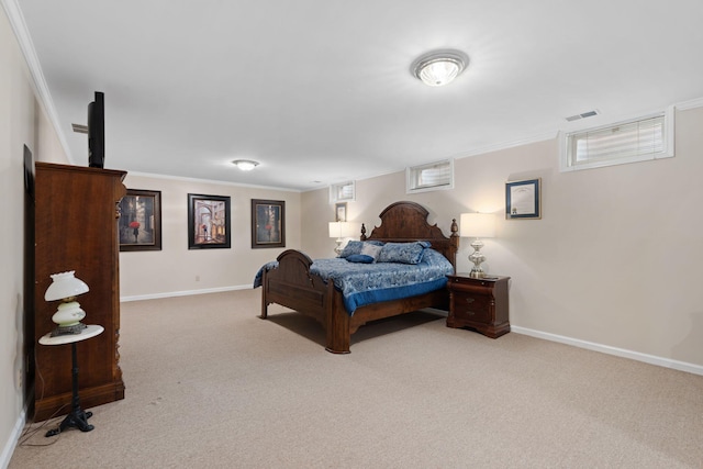 6A Charleston Greene, Danville, KY 40422 - bedroom with carpet flooring, ornamental molding, baseboards, and multiple windows