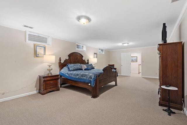 6A Charleston Greene, Danville, KY 40422 - bedroom featuring light colored carpet, ornamental molding, and baseboards