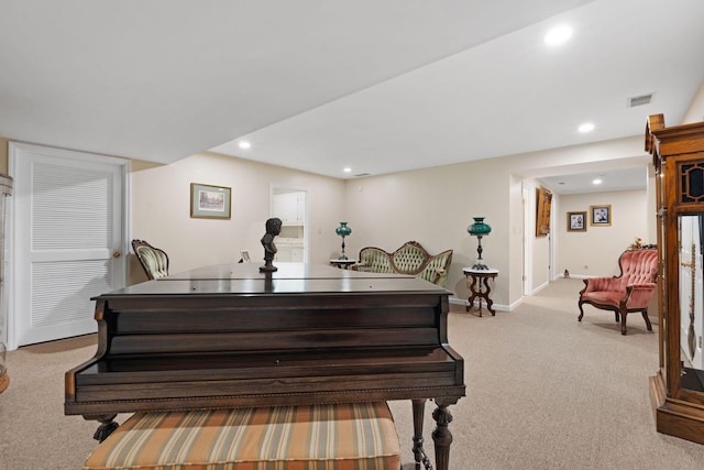 6A Charleston Greene, Danville, KY 40422 - sitting room featuring light colored carpet, baseboards, and recessed lighting