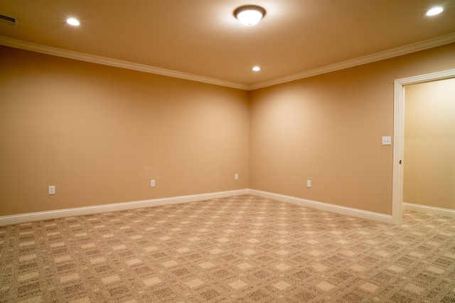 20 Walnut Hill Ct, Cynthiana, KY 41031 - empty room with ornamental molding, recessed lighting, light colored carpet, and baseboards