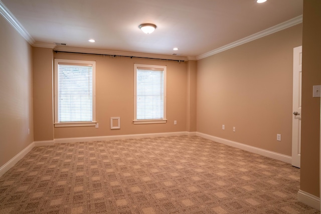 20 Walnut Hill Ct, Cynthiana, KY 41031 - unfurnished room featuring crown molding, light carpet, recessed lighting, and baseboards