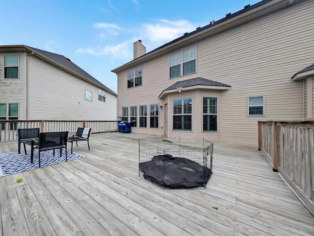 4663 Larkhill Ln, Lexington, KY 40509 - wooden terrace with a fire pit