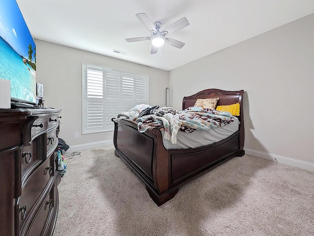 4663 Larkhill Ln, Lexington, KY 40509 - bedroom featuring baseboards, carpet floors, and a ceiling fan