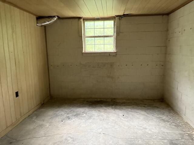 100 Ridgeway Dr, Lancaster, KY 40444 - below grade area featuring concrete block wall