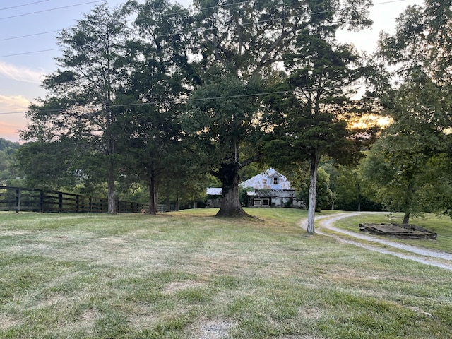 132 Harvieland Rd, Frankfort, KY 40601 - view of green lawn with an outdoor structure