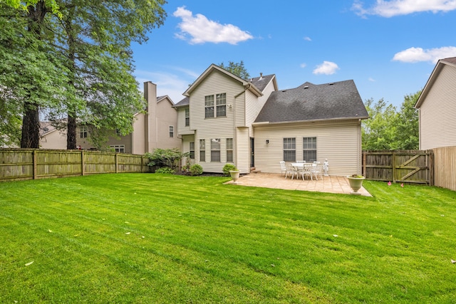 2293 Sunningdale Dr, Lexington, KY 40509 - rear view of house with a patio area and a shingled roof