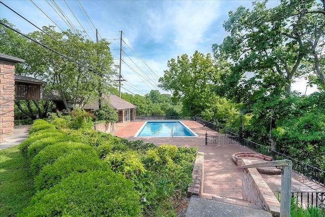 523 Leawood Dr, Frankfort, KY 40601 - view of pool featuring a patio and an outdoor structure