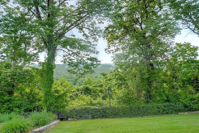 523 Leawood Dr, Frankfort, KY 40601 - view of yard featuring a wooded view