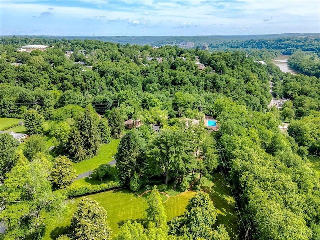 523 Leawood Dr, Frankfort, KY 40601 - drone / aerial view of a heavily wooded area
