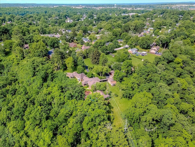 523 Leawood Dr, Frankfort, KY 40601 - aerial view of a heavily wooded area