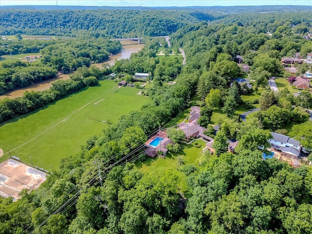 523 Leawood Dr, Frankfort, KY 40601 - aerial view of a heavily wooded area