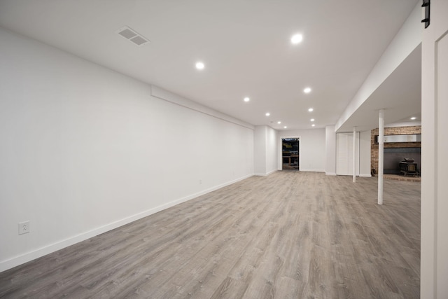 104 Barkley Ests, Nicholasville, KY 40356 - finished below grade area with wood finished floors, recessed lighting, and baseboards