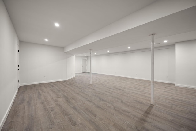 104 Barkley Ests, Nicholasville, KY 40356 - finished basement featuring recessed lighting, wood finished floors, and baseboards
