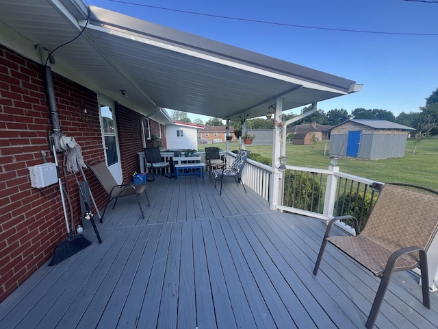 1465 Ky-1629, Corbin, KY 40701 - wooden deck featuring a lawn and outdoor dining space
