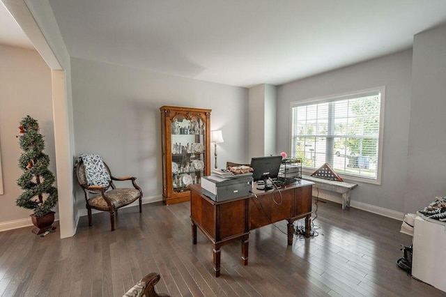 177 Swilcan Bridge Way, Georgetown, KY 40324 - home office with baseboards and dark wood-style flooring