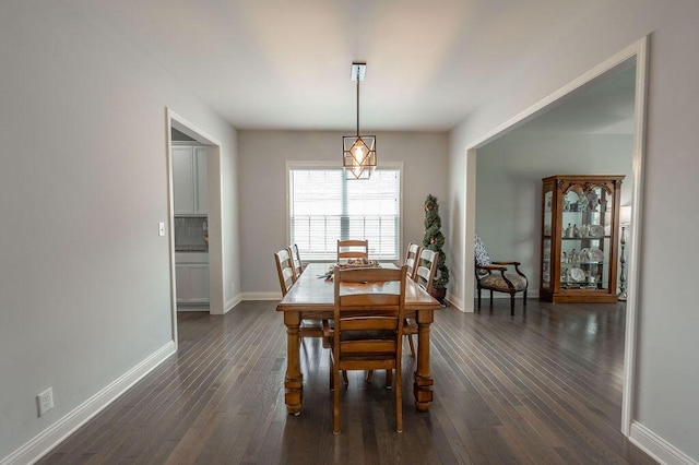 177 Swilcan Bridge Way, Georgetown, KY 40324 - dining area featuring baseboards and dark wood finished floors