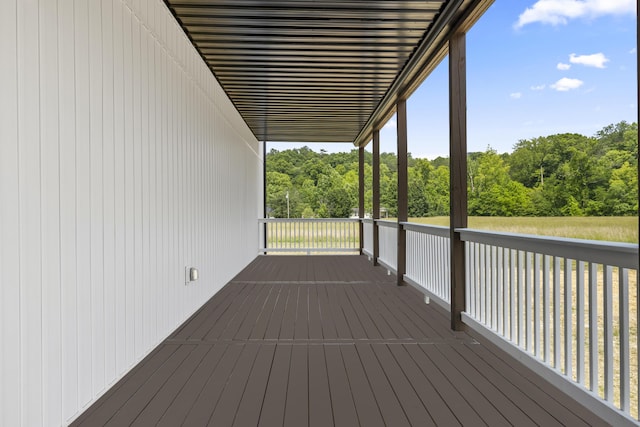 138 Hickory Grove Ln, Stanton, KY 40380 - wooden terrace featuring a view of trees
