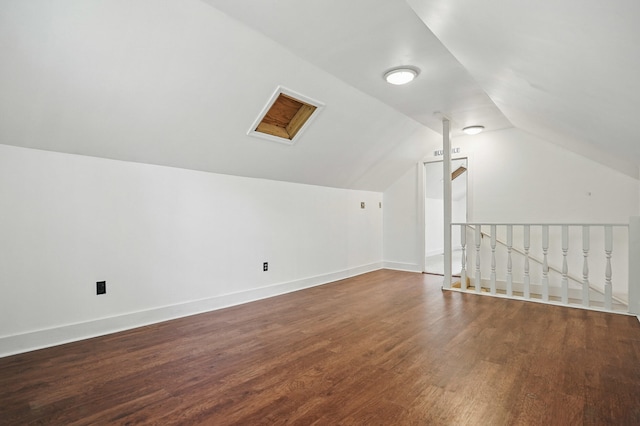 832 N 25th St, Middlesboro, KY 40965 - bonus room featuring wood finished floors, lofted ceiling, and baseboards