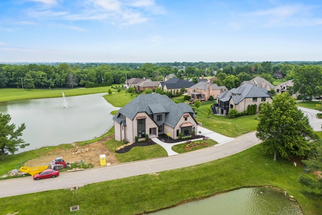 3852 Silver Charm Ln, Lexington, KY 40509 - aerial view of residential area with a large body of water and a tree filled landscape