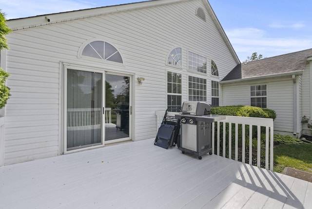 1217 Wyndham Hills Dr, Lexington, KY 40514 - wooden deck featuring a grill
