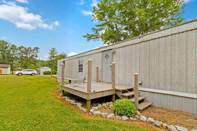 14 Scarlets Way, Bronston, KY 42518 - wooden deck with a yard