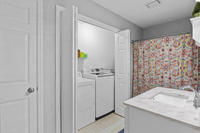 3648 Cottage Cir, Lexington, KY 40513 - washroom featuring light floors and washing machine and dryer
