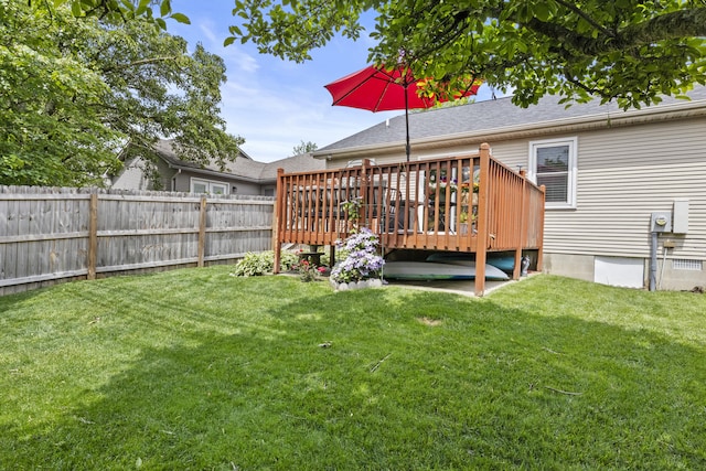 3648 Cottage Cir, Lexington, KY 40513 - view of yard with a deck