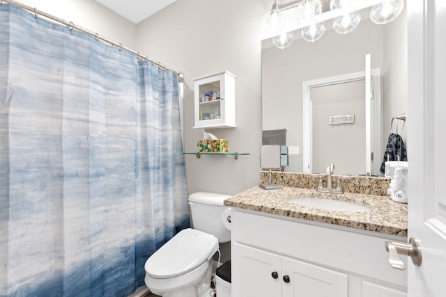116 Hackberry Ct, Frankfort, KY 40601 - bathroom featuring toilet, vanity, and a shower with shower curtain