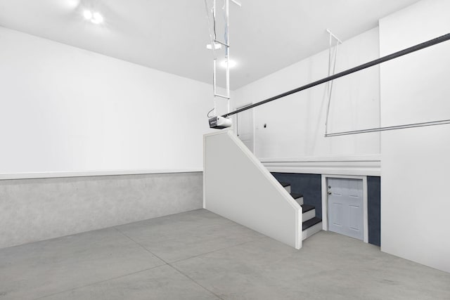 116 Hackberry Ct, Frankfort, KY 40601 - staircase featuring concrete flooring