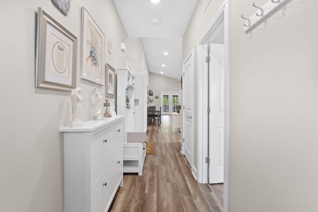 116 Hackberry Ct, Frankfort, KY 40601 - hallway featuring wood finished floors and recessed lighting