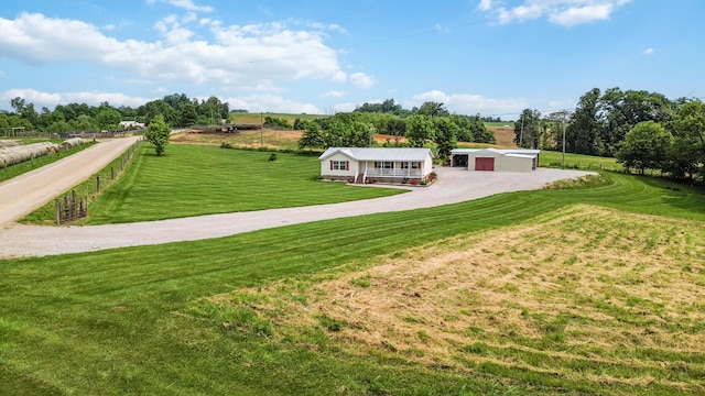 460 Keller Ln, Science Hill, KY 42553 - view of community featuring driveway, a rural view, and an outbuilding