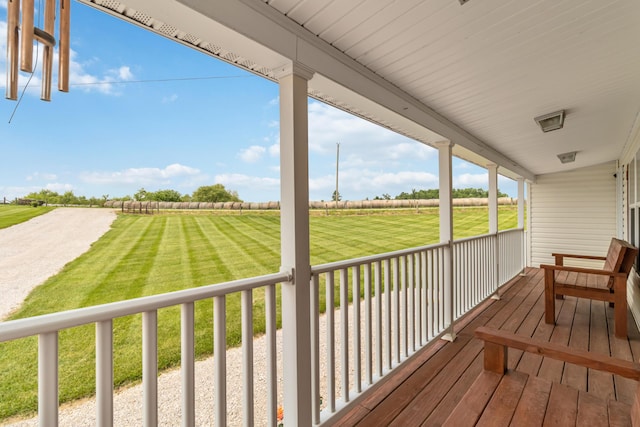460 Keller Ln, Science Hill, KY 42553 - porch featuring a view of countryside and a lawn
