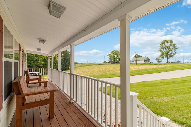 460 Keller Ln, Science Hill, KY 42553 - wooden porch with a lawn