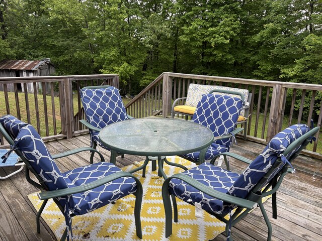 2671 Ky 1036, Zachariah, KY 41301 - deck with outdoor dining area