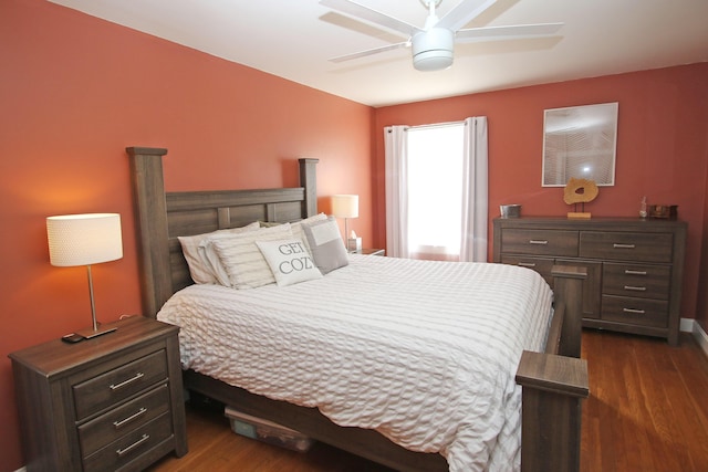 937 Mason Headley Rd, Lexington, KY 40504 - bedroom featuring dark wood-type flooring and ceiling fan