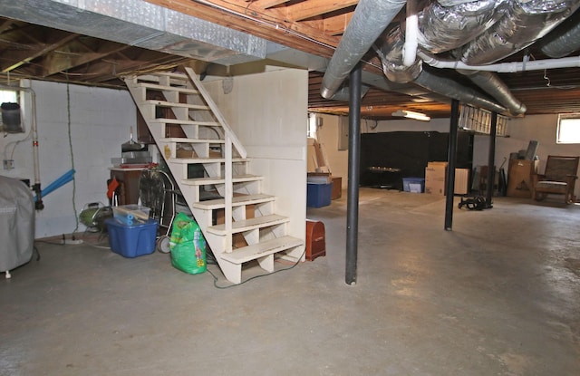 937 Mason Headley Rd, Lexington, KY 40504 - below grade area featuring stairs