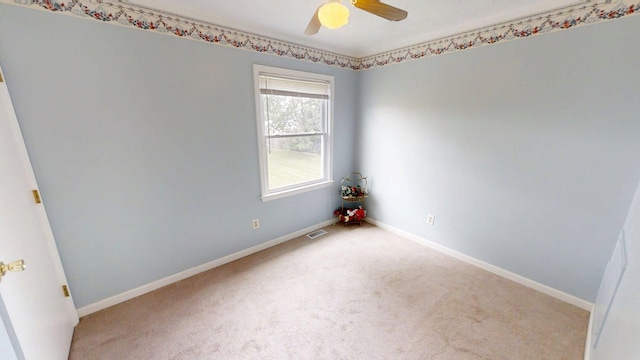 281 Osage Ct, Lexington, KY 40509 - carpeted spare room featuring baseboards and ceiling fan
