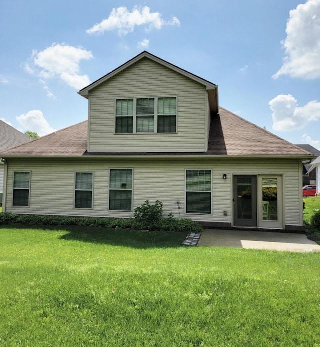 133 Mcintosh Park, Georgetown, KY 40324 - back of house with a patio area, a yard, and a shingled roof
