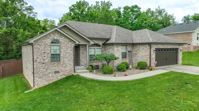 140 Central Park Ave, Berea, KY 40403 - view of front of house with an attached garage, driveway, brick siding, and roof with shingles