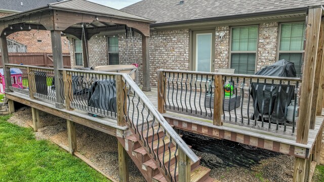 140 Central Park Ave, Berea, KY 40403 - deck with a gazebo