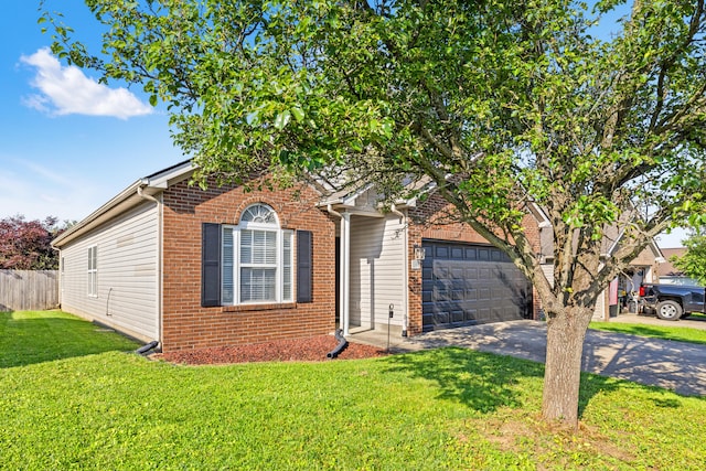 106 Byakoa Ln, Georgetown, KY 40324 - view of front facade featuring driveway, an attached garage, and brick siding