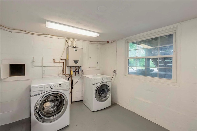 235 Westover Rd, Frankfort, KY 40601 - laundry room with water heater and separate washer and dryer