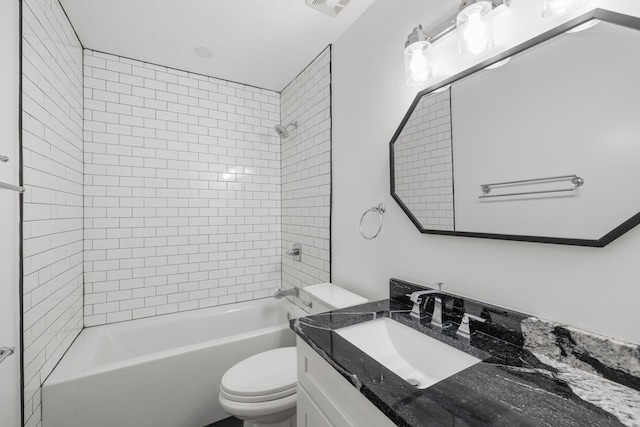 1109 Seville Ct, Lexington, KY 40515 - full bathroom featuring toilet, vanity, and bathtub / shower combination